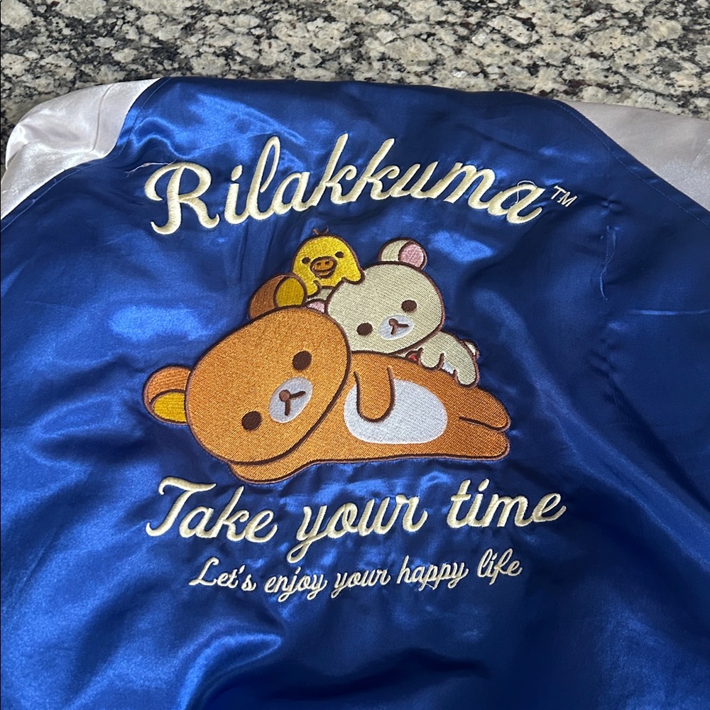 Rilakkuma Blue Satin Jacket